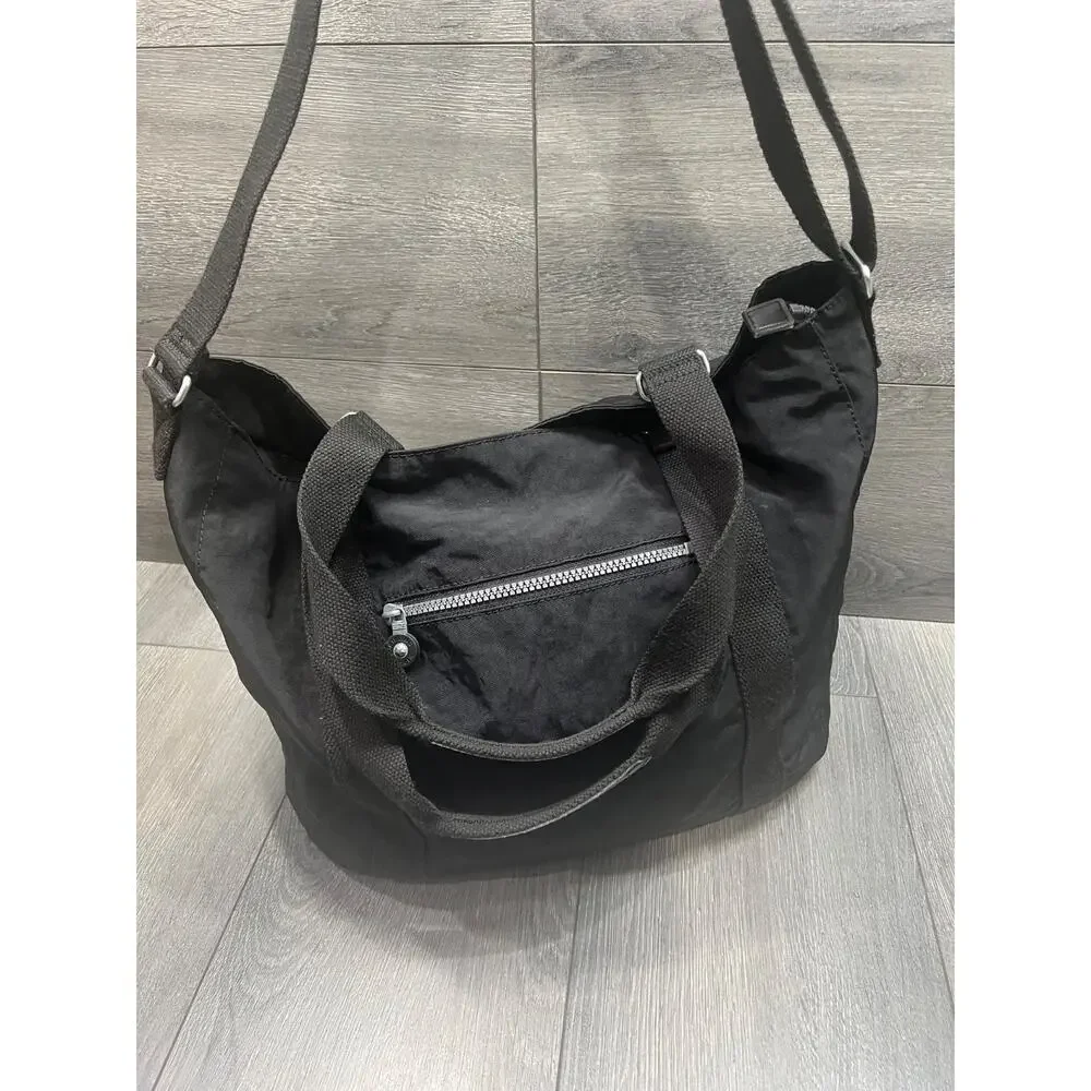 Kipling Adara Black Tote large Shoulder Bag with Crossbody Strap large B000751